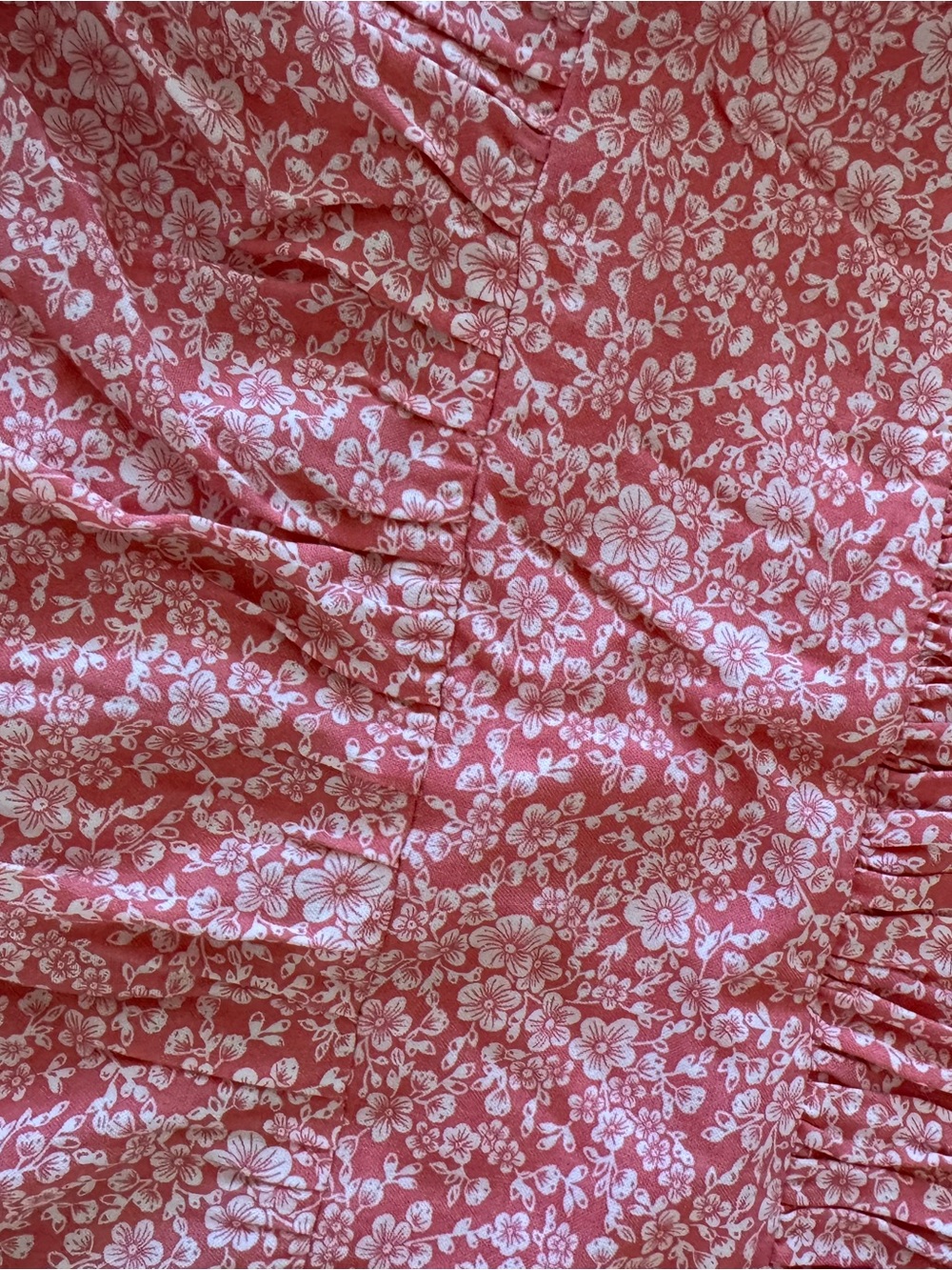 Row A - Pink Floral Smocked Sundress - Picture 3 of 5